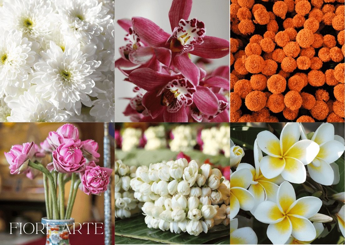 The Role of Flowers in Chinese, Malay, and Indian Traditions