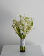 Calla Lily and Tulip Bridal Bouquet - Round
