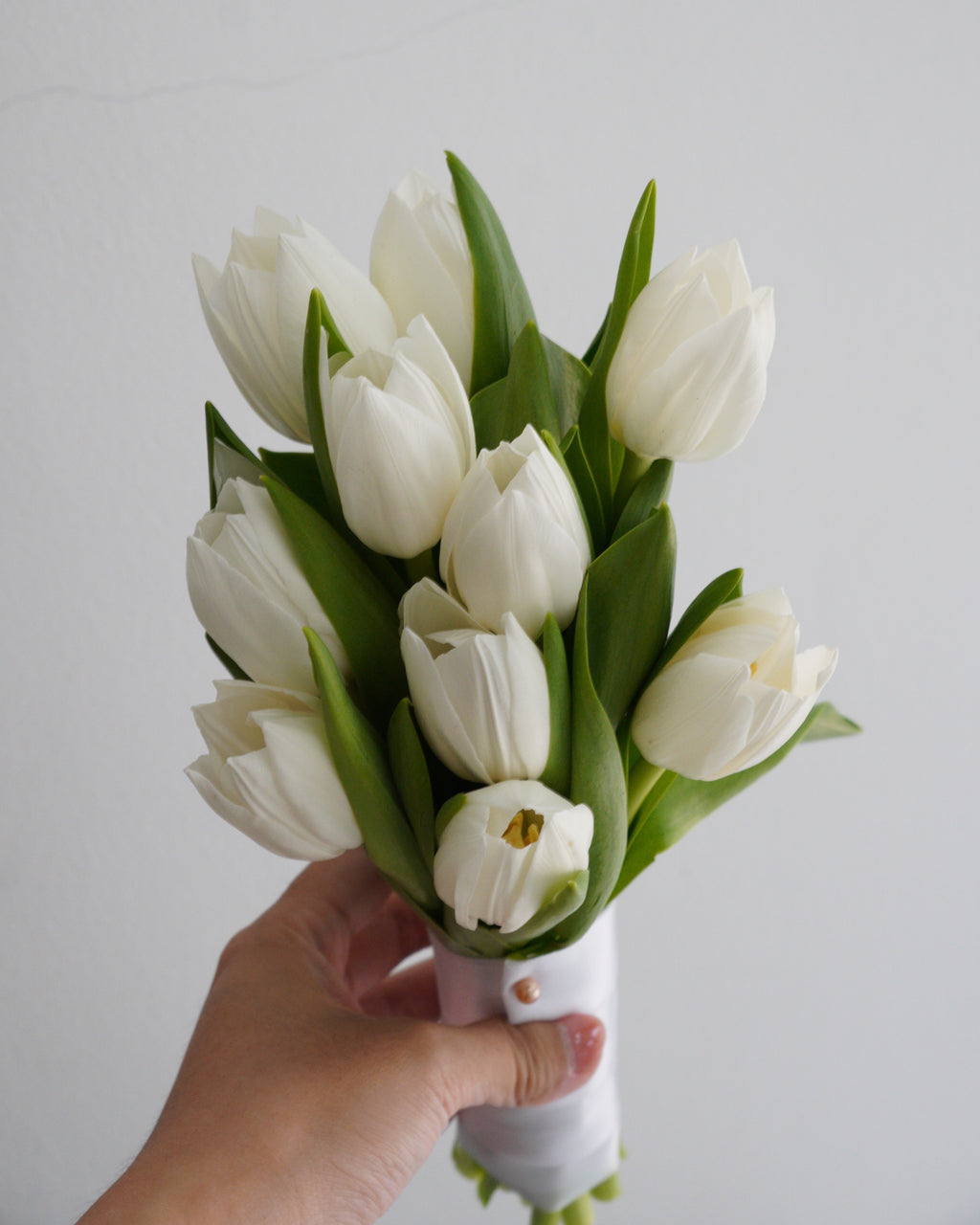 White Tulip Bridal Posie