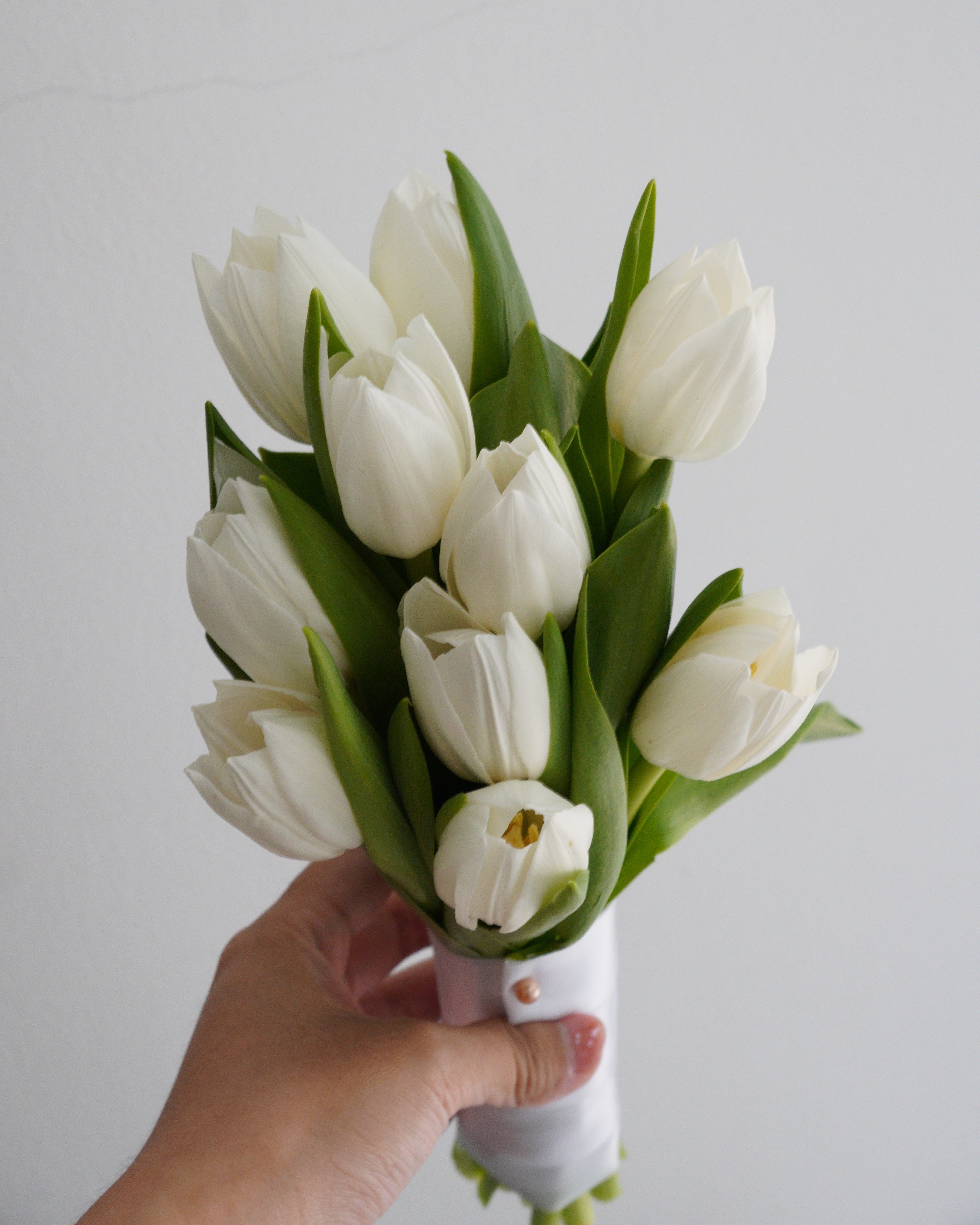 White Tulip Bridal Posie