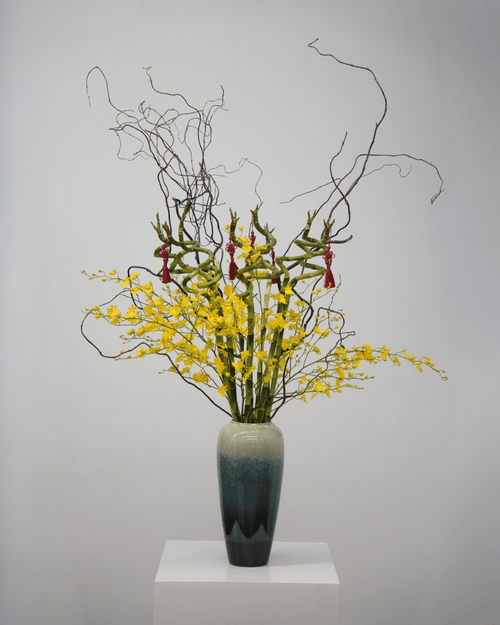 Auspicious Golden Bamboo - Fiore Arte