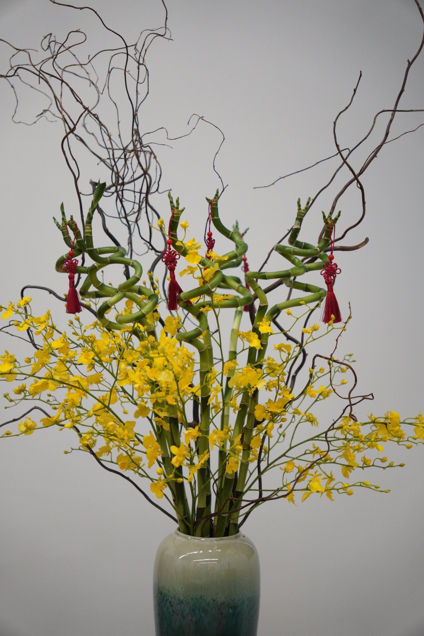 Auspicious Golden Bamboo - Fiore Arte