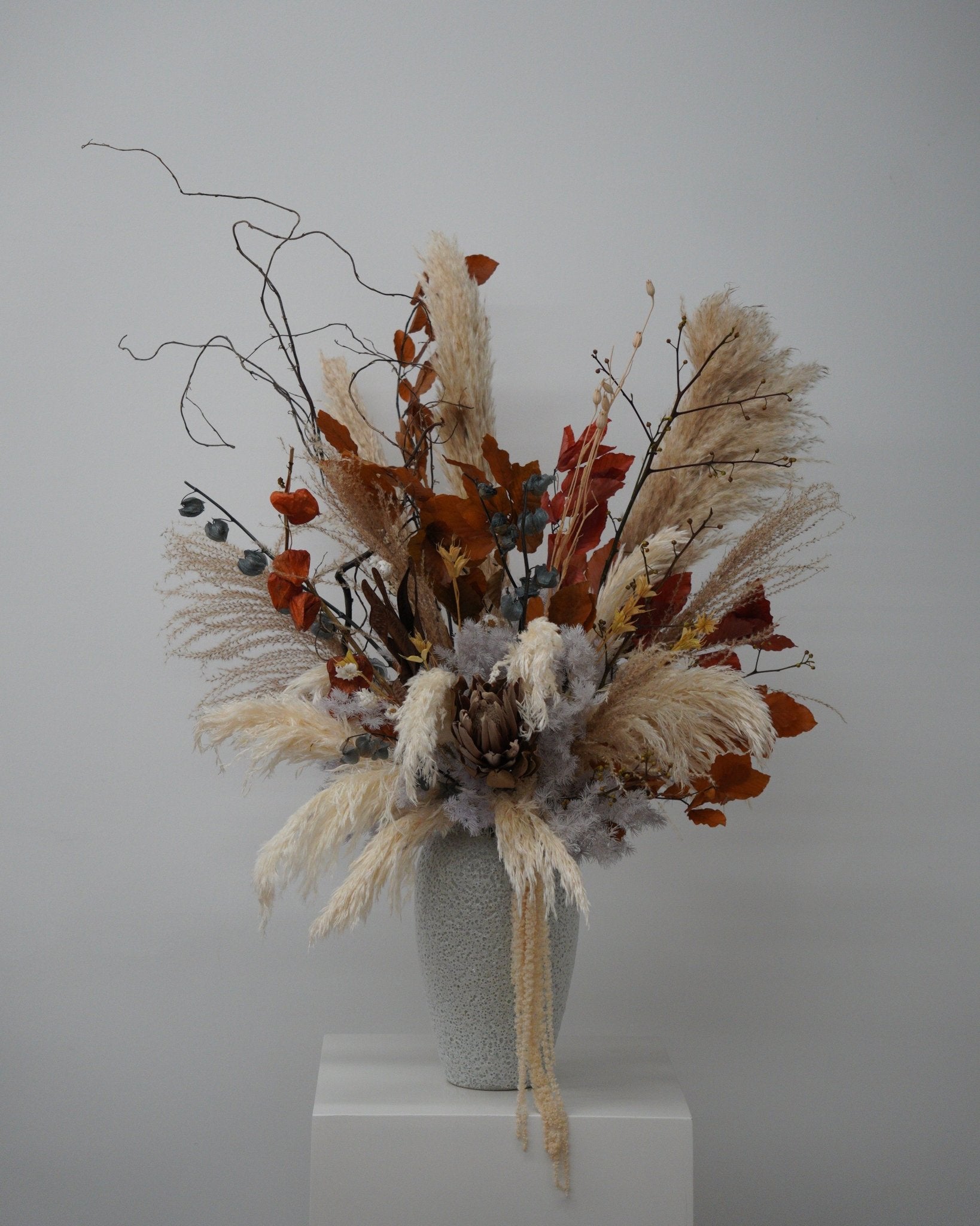 Autumn Reverie Vase Arrangement (Preserved) - Fiore Arte