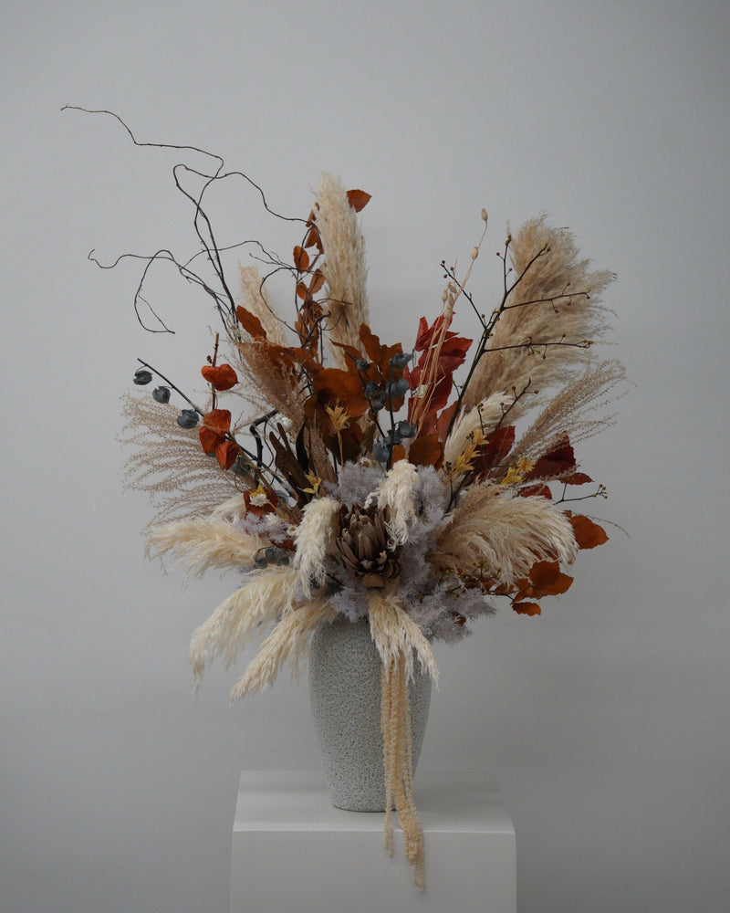 Autumn Reverie Vase Arrangement (Preserved) - Fiore Arte