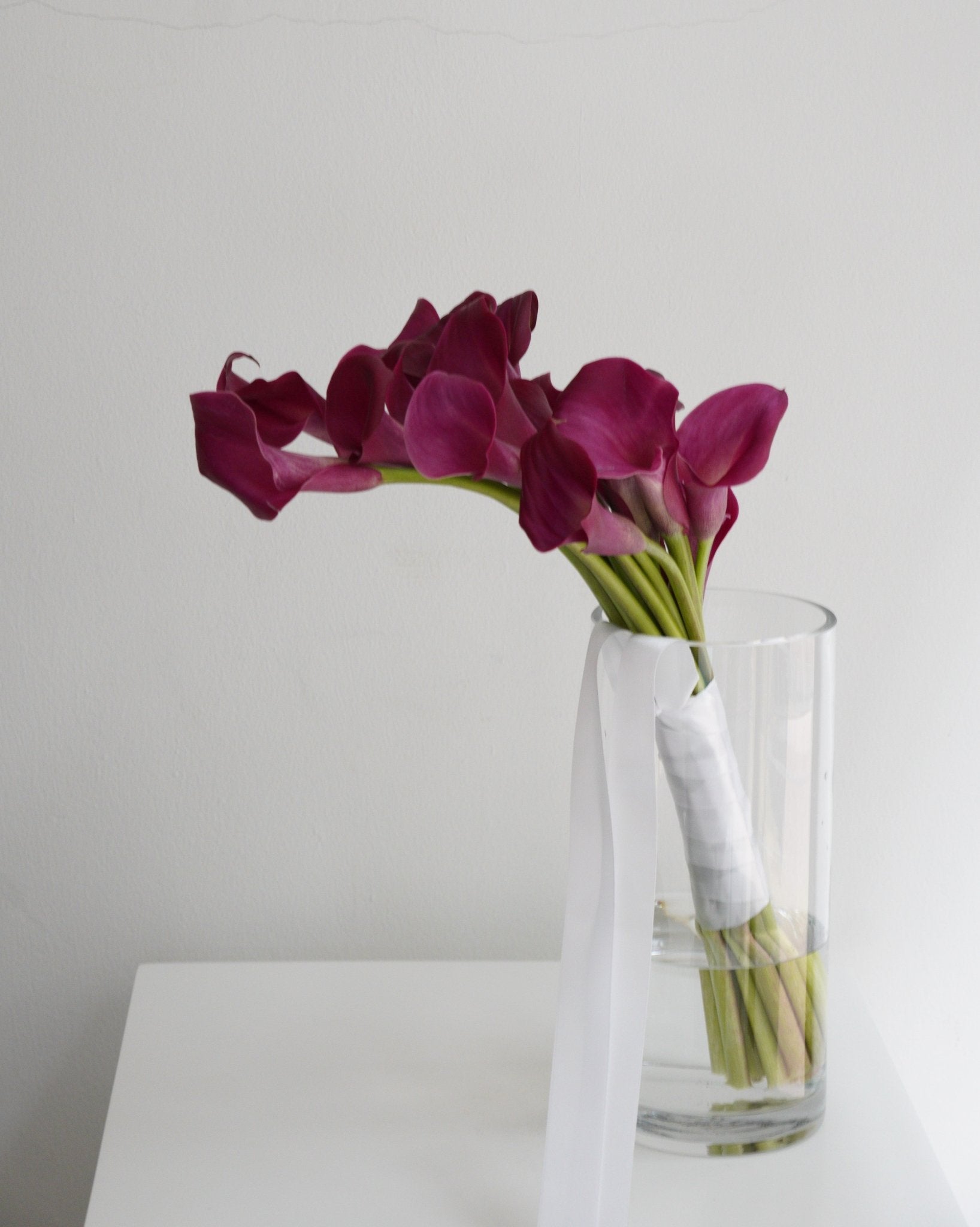 Calla Lilies Bridal Bouquet - Cascade - Fiore Arte