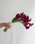 Calla Lilies Bridal Bouquet - Cascade - Fiore Arte