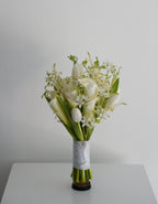 Calla Lily and Tulip Bridal Bouquet - Round - Fiore Arte