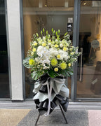 Condolence Flower Stand - Purity - Fiore Arte