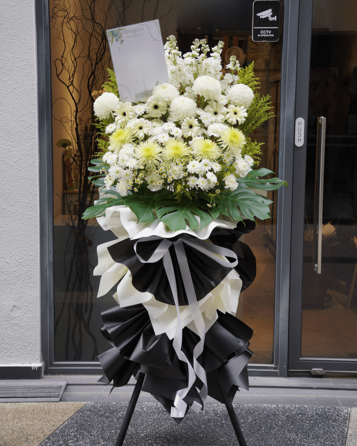 Condolence Flower Stand - Sympathy - Fiore Arte