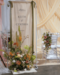 Linen Welcome Signage - Fiore Arte