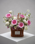 Pink Flower Basket - Fiore Arte
