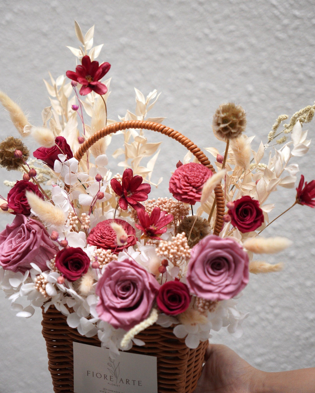 Scarlet Basket - Fiore Arte