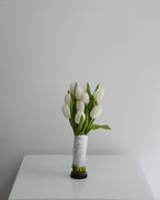 White Tulip Bridal Posie - Fiore Arte