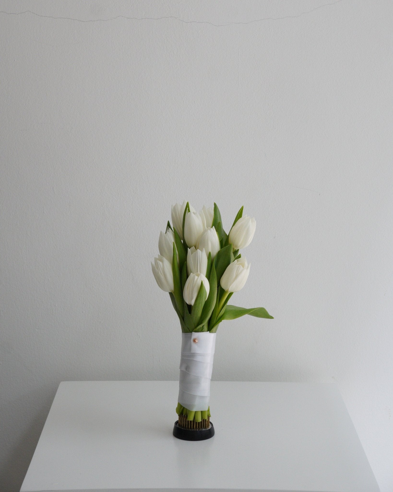 White Tulip Bridal Posie - Fiore Arte