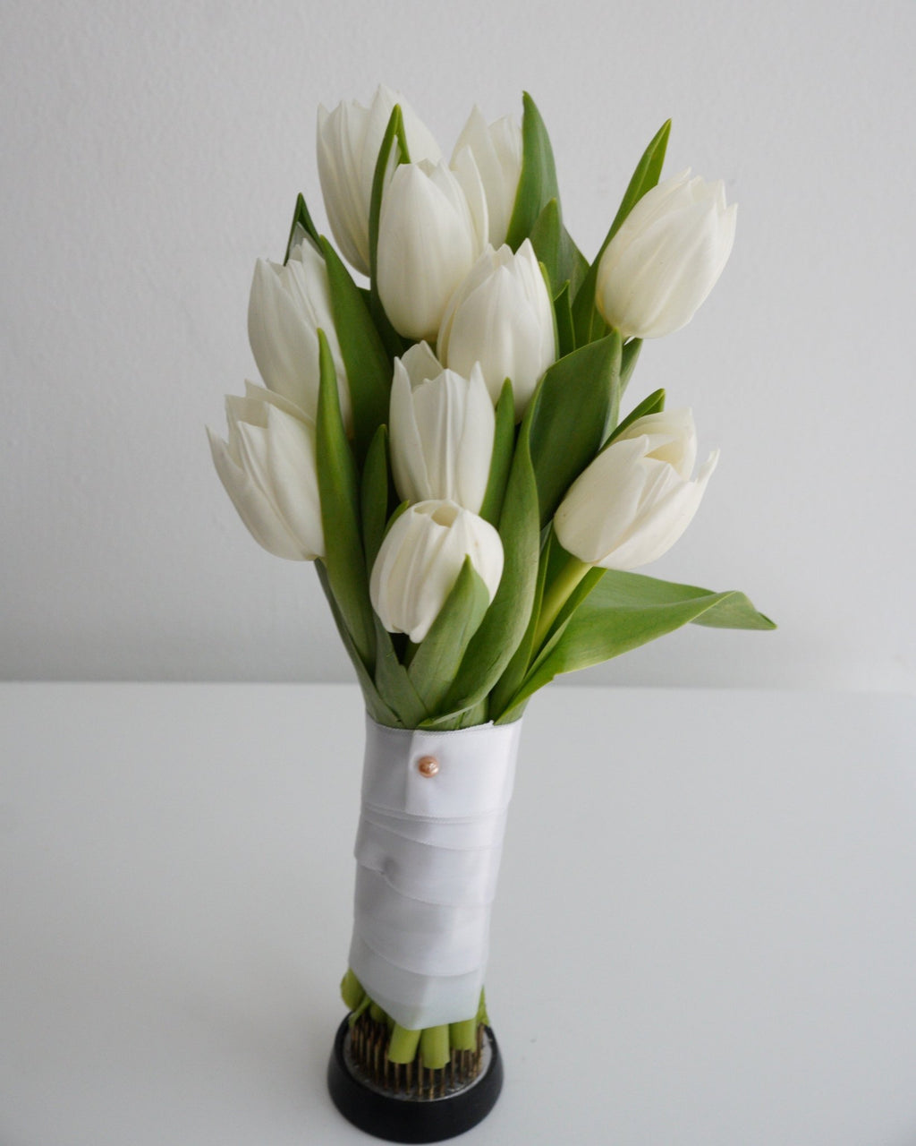 White Tulip Bridal Posie - Fiore Arte